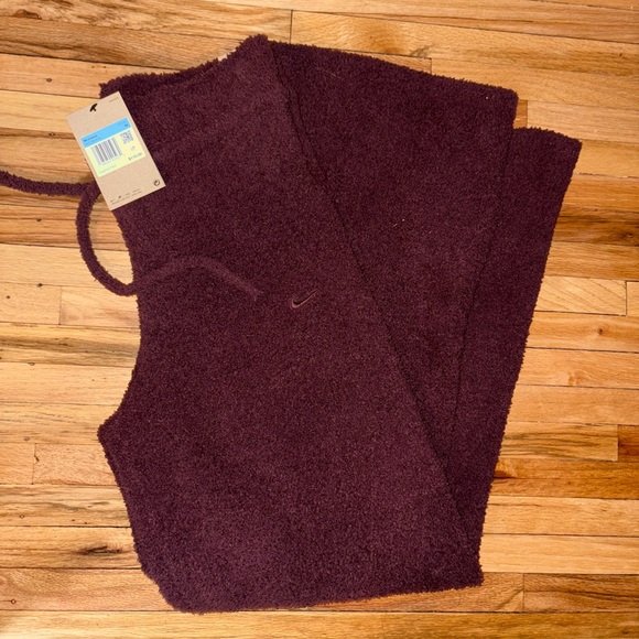 Nike Women's Burgundy Cozy Pants - Picture 4 of 4